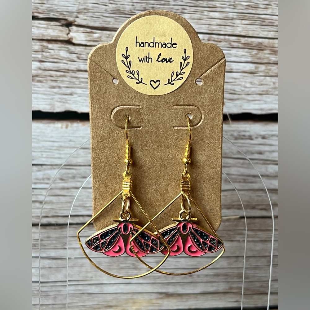 Moth Earrings - Picture 4 of 6